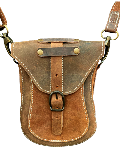 Trollfelsen Gürteltasche Aleidis Kaffeebraun mit Hellbraun